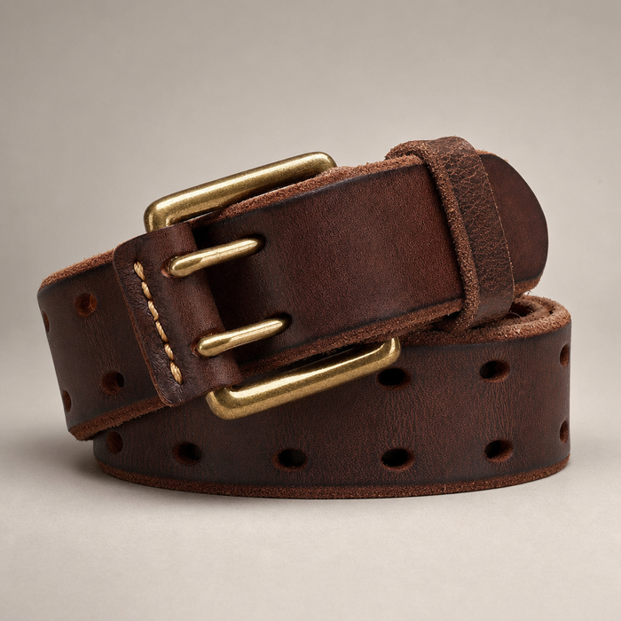 Boerne Full-Grain Leather Belt in Espresso Brown