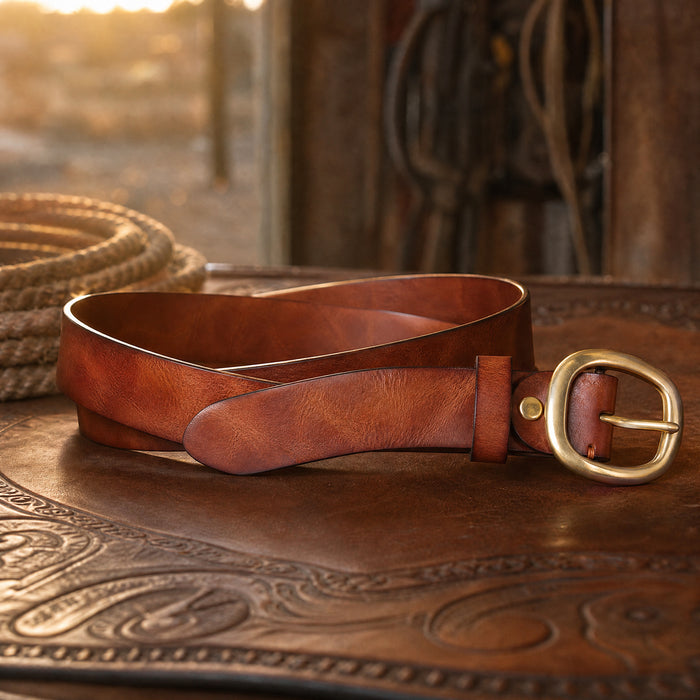 Anson Slim Full-Grain Leather Belt