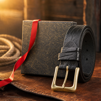 Blanco Full-Grain Leather Belt in Sable