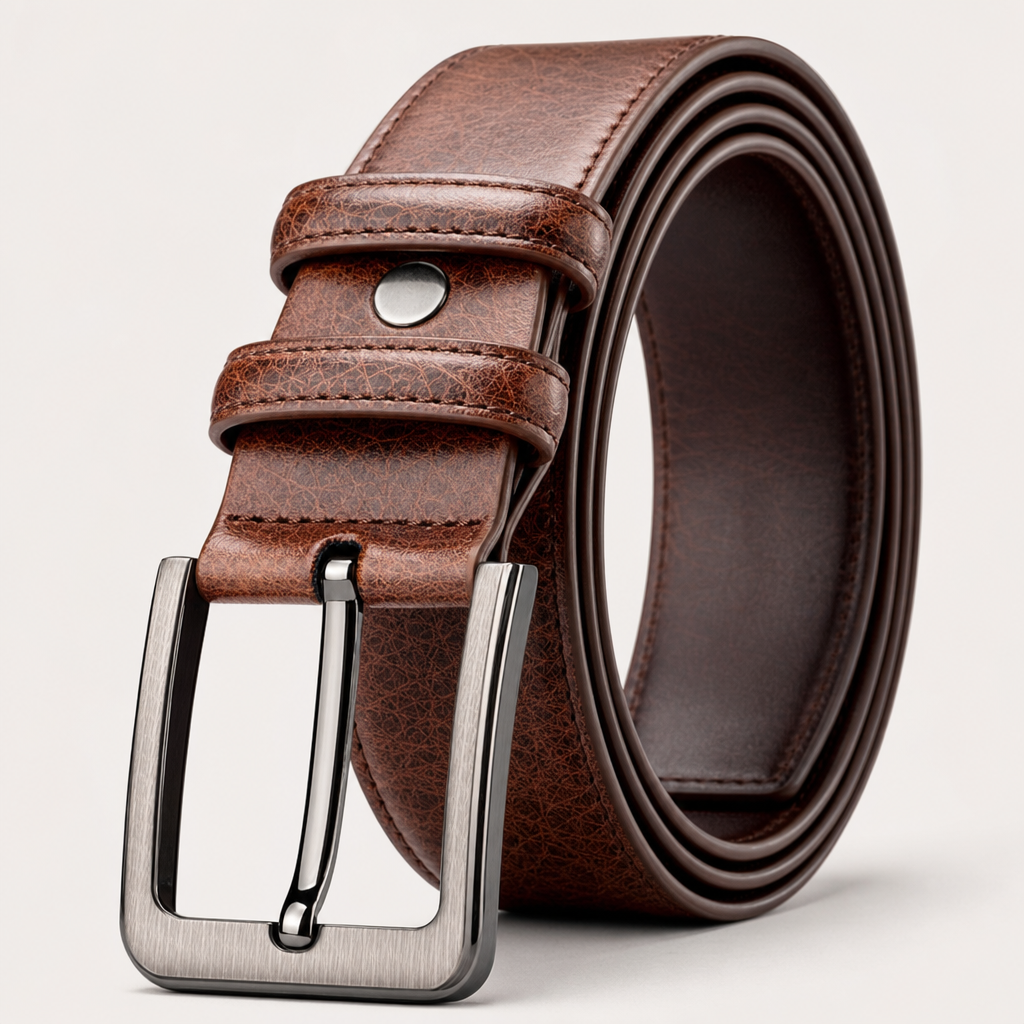 Hondo Full-Grain Leather Belt in Cognac Brown