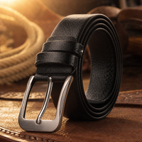 Kerrville Classic Leather Belt in Onyx