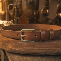 Seguin Premium Full-Grain Leather Belt in Chestnut