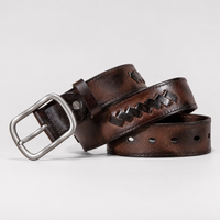 Cuero Full-Grain Leather Belt in Espresso Brown
