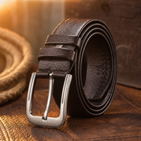 Kerrville Classic Leather Belt in Saddle Brown