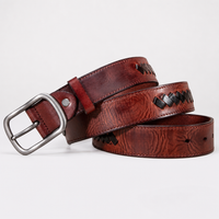 Cuero Full-Grain Leather Belt in Chestnut
