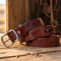 Hico Full-Grain Leather Belt in Chestnut