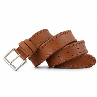 Lajitas Full-Grain Leather Belt in Cognac