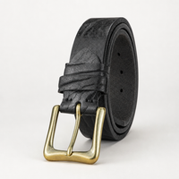 Marathon Full-Grain Leather Belt in Antique Noir