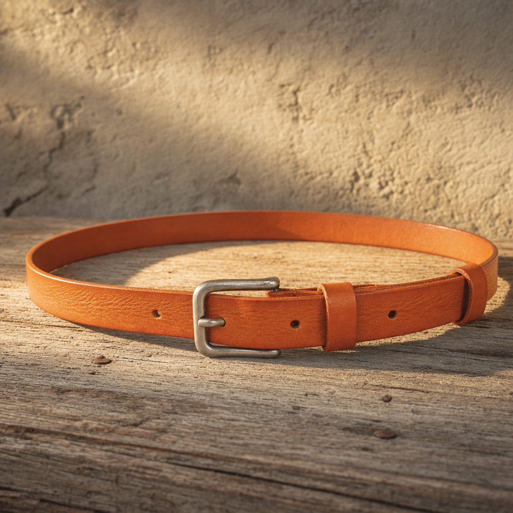 Seguin Premium Full-Grain Leather Belt in Caramel Tan