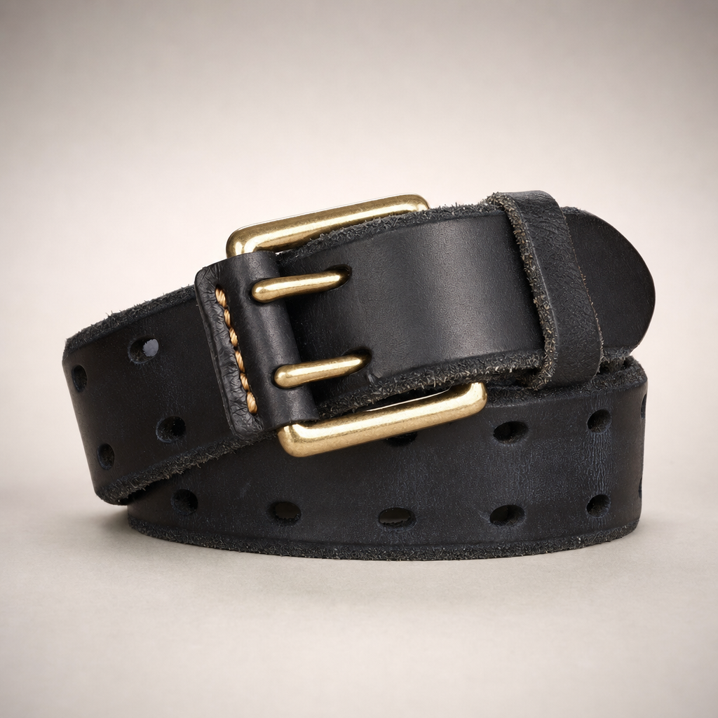 Boerne Full-Grain Leather Belt in Onyx
