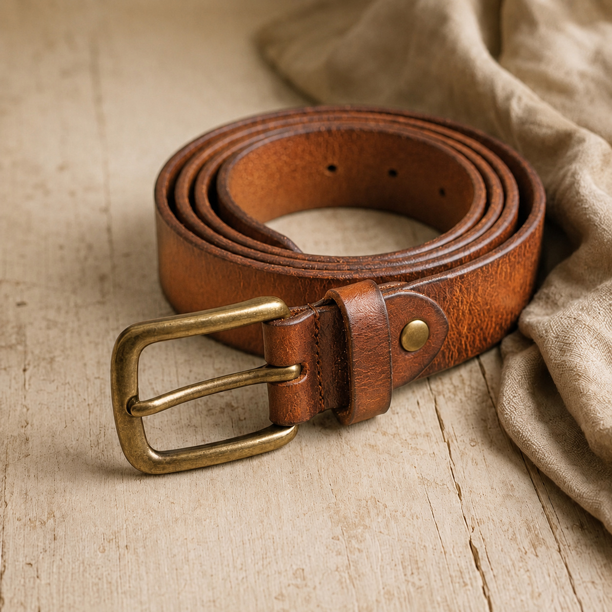 Pedernales Cowhide Leather Belt