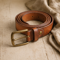 Pedernales Cowhide Leather Belt