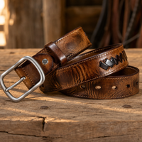 Hico Full-Grain Leather Belt in Honey Tan