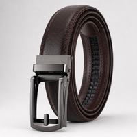 Carthage Full-Grain Leather Belt in Espresso Gunmetal