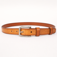 Llano Full-Grain Leather Belt in Saddle Tan