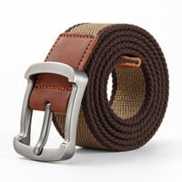 Dilley Canvas Belt in Espresso Brown