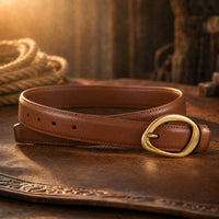 Borden Full-Grain Leather Belt in Brown