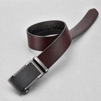 Bowie Full-Grain Leather Belt in Brown