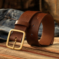Childress Full-Grain Leather Belt in Brown