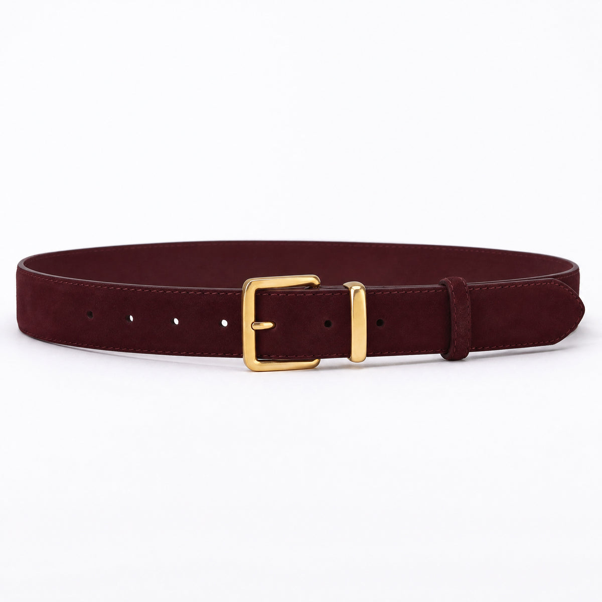 Falfurrias Full-Grain Leather Belt in Oxblood