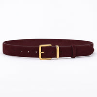 Falfurrias Full-Grain Leather Belt in Oxblood