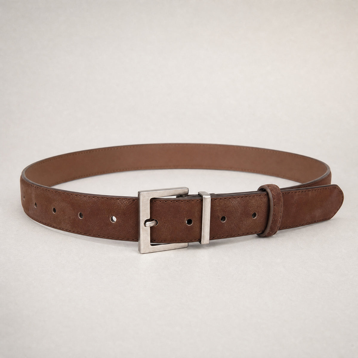Goldthwaite Full-Grain Leather Belt in Dark Brown