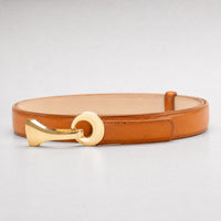 Jacksboro Slim Full-Grain Leather Belt in Tan