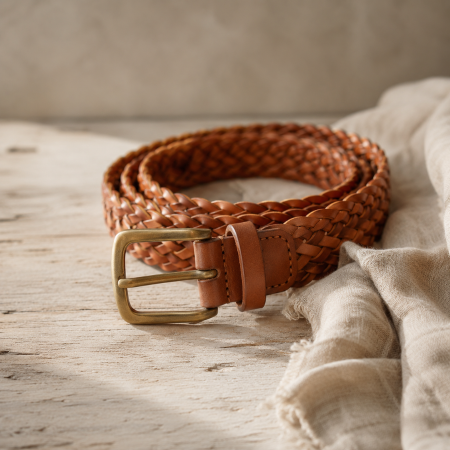 The Marfa - Woven Leather Belt