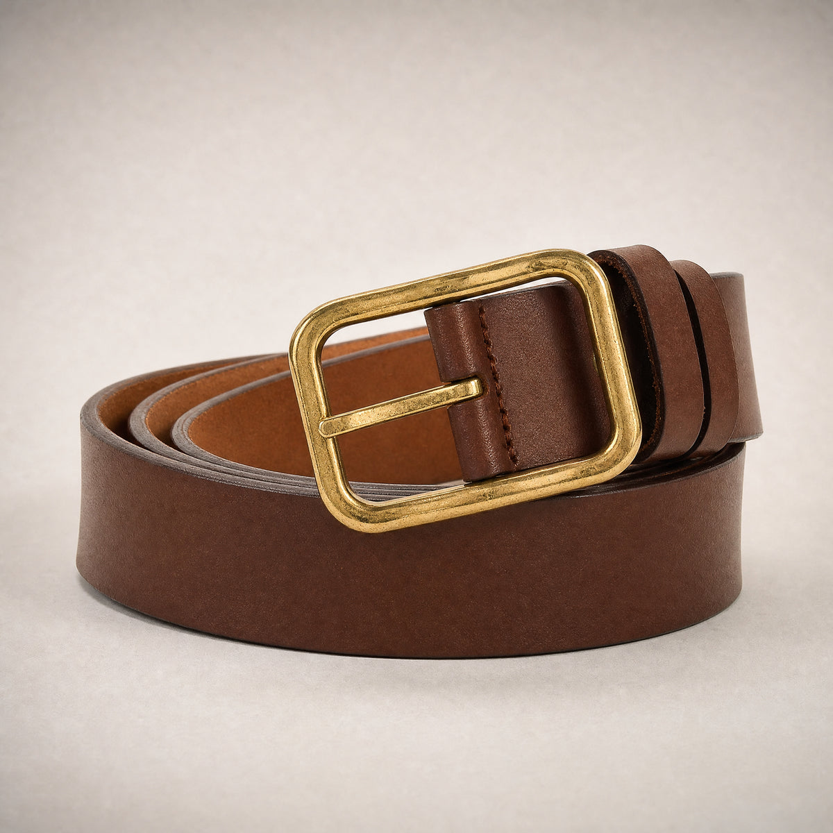 Kenedy Full-Grain Leather Belt in Tan