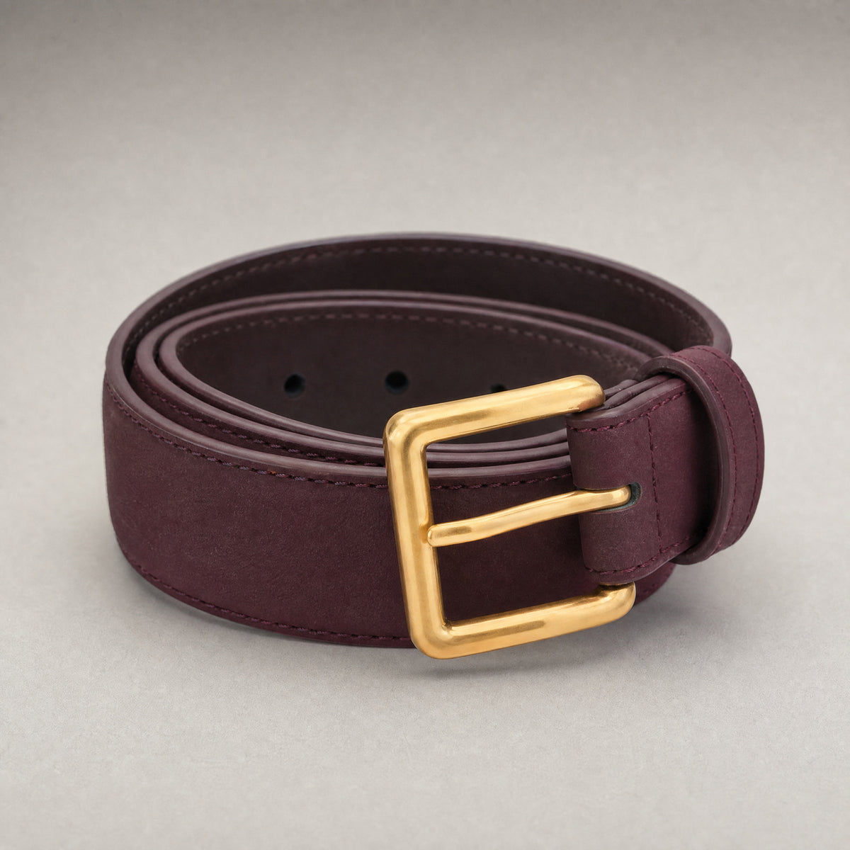 Kleberg Dress Full-Grain Leather Belt in Oxblood