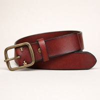 Levelland Full-Grain Leather Belt in Chestnut