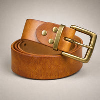 Marshall Heavy-Duty Full-Grain Leather Belt in Tan