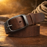 Mason Full-Grain Leather Belt in Brown