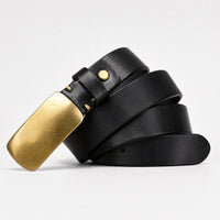 Palestine Heavy-Duty Full-Grain Leather Belt in Black