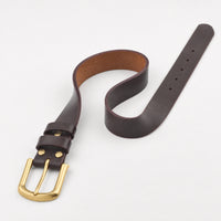 Sinton Full-Grain Leather Belt in Dark Brown