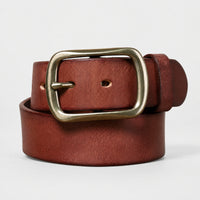 Snyder Full-Grain Leather Belt in Chestnut