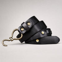 Sterling Heavy-Duty Full-Grain Leather Belt in Black