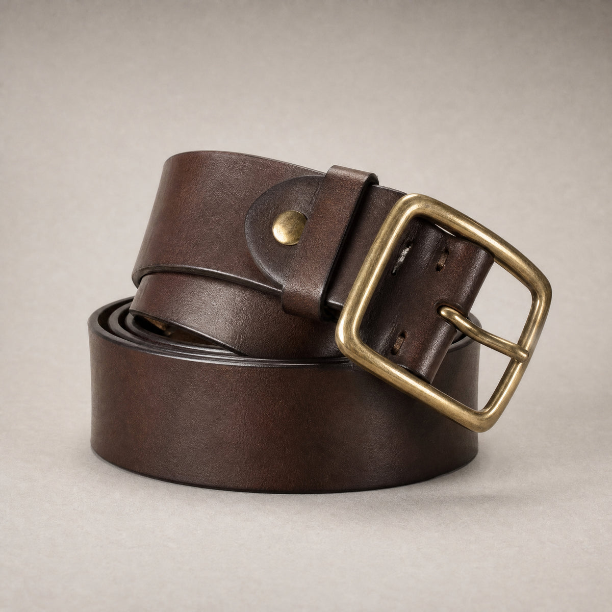 Tahoka Full-Grain Leather Belt in Brown