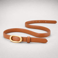 Tilden Slim Full-Grain Leather Belt in Brown