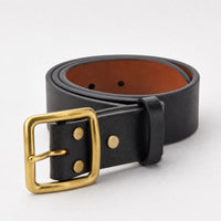 Utopia Full-Grain Leather Belt in Black