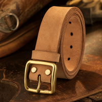 Vanderpool Full-Grain Leather Belt in Tan