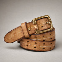 Vernon Full-Grain Leather Belt in Tan