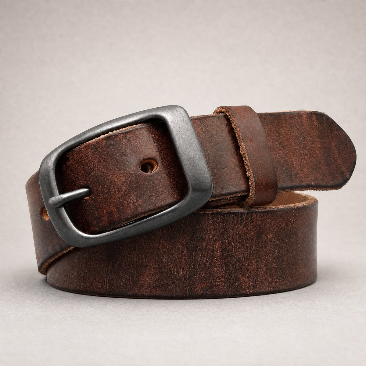 Wimberley Full-Grain Leather Belt in Brown